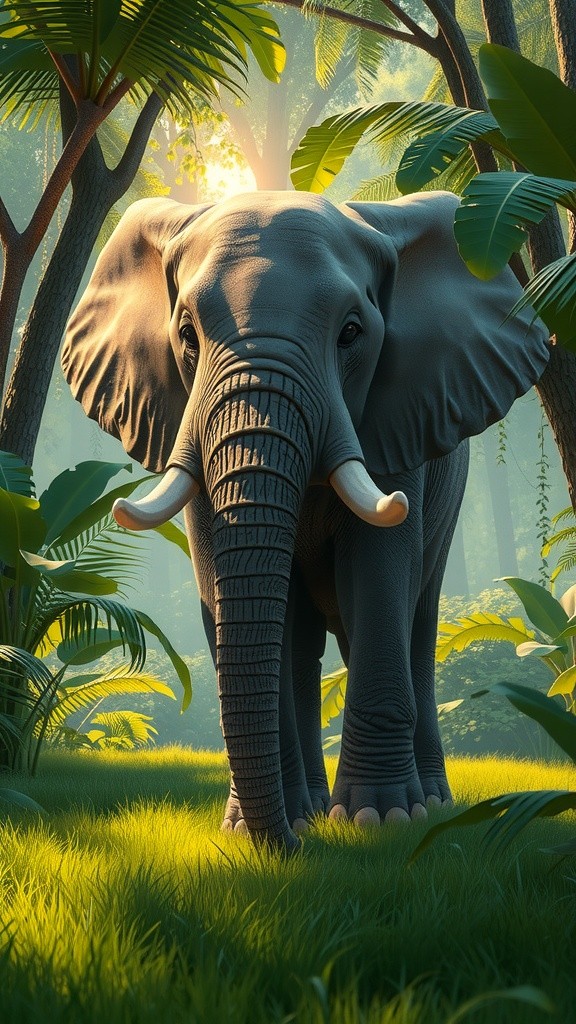 जंगल के हाथी और शेर की कहानी