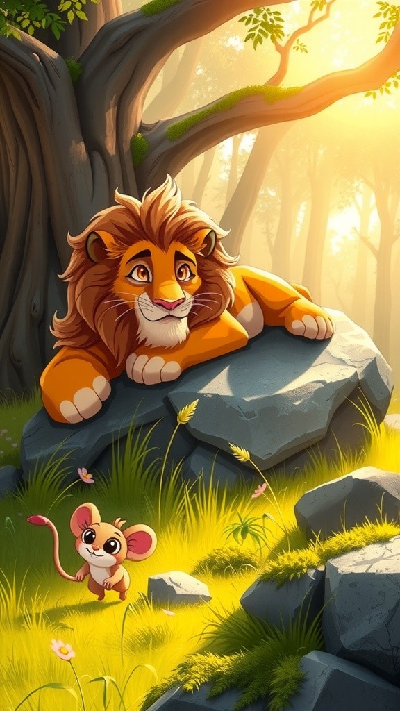 असली दोस्ती: शेर और चूहे की कहानी