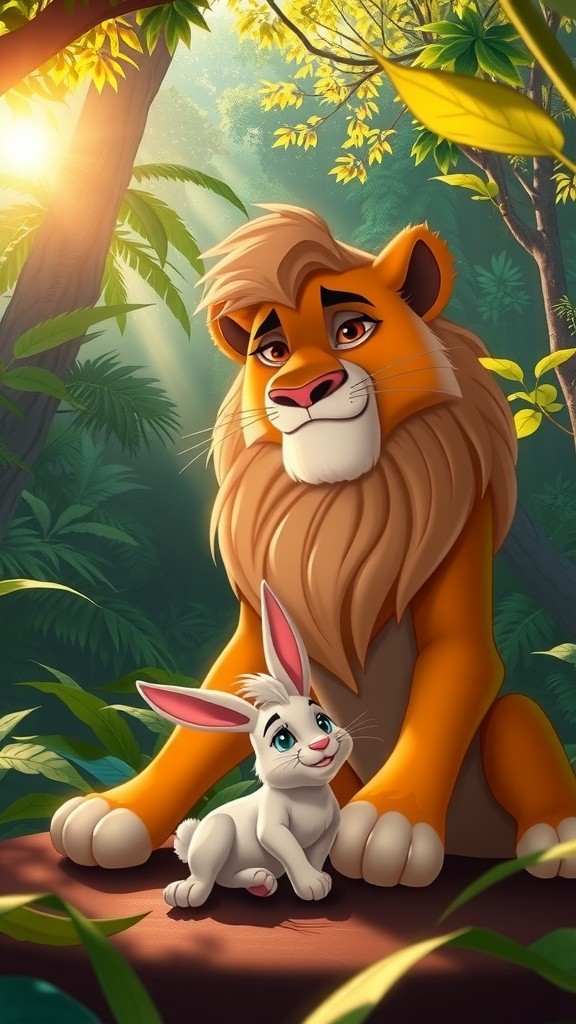 شیر اور خرگوش کی دوستی