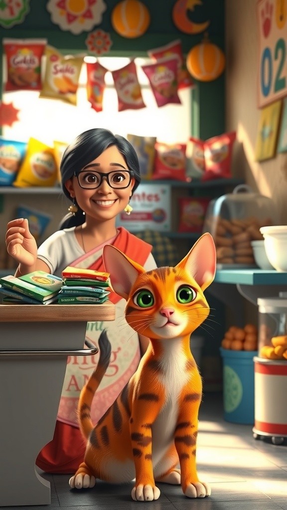 Kucing Super di Warung Bu Siti