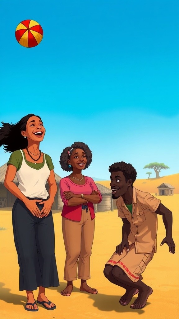 South African Children Praying for Food