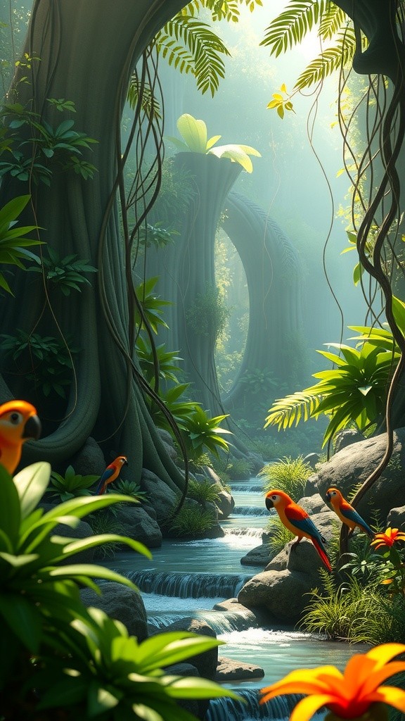The Enchanting Journey of the Jungle Stream