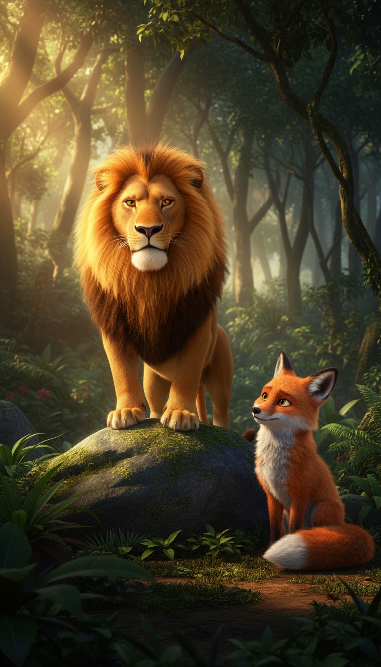 Lion aur Lomri ki Dosti