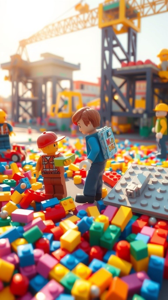 Penggalian & Pemuatan: Excavator Lego dan Dump Truck