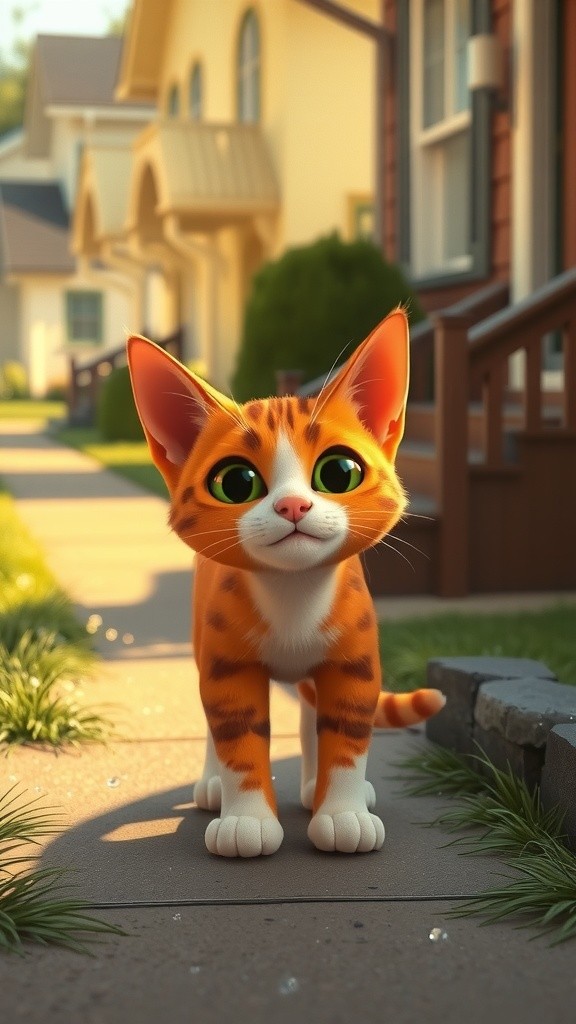 A New Friendship: The Stray Cat and the Old Lady