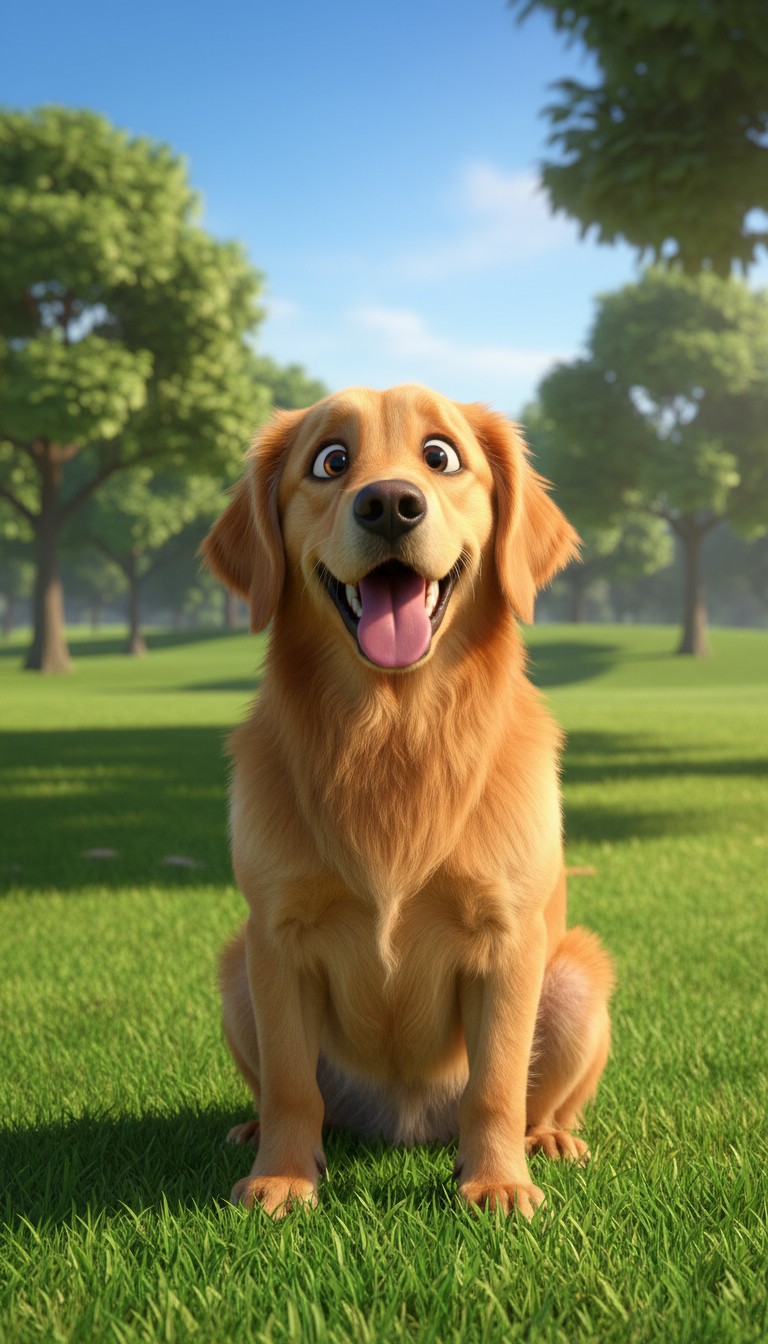 Art Attack: Paw-casso's Colorful Chaos in the Park