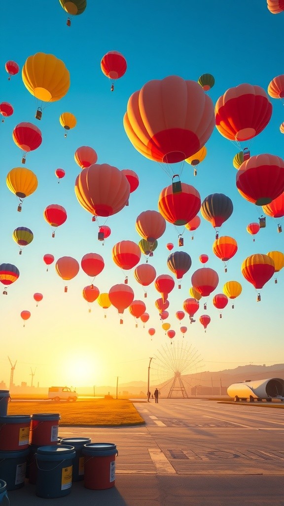 Skydiving Dogs: A Colorful Leap of Art