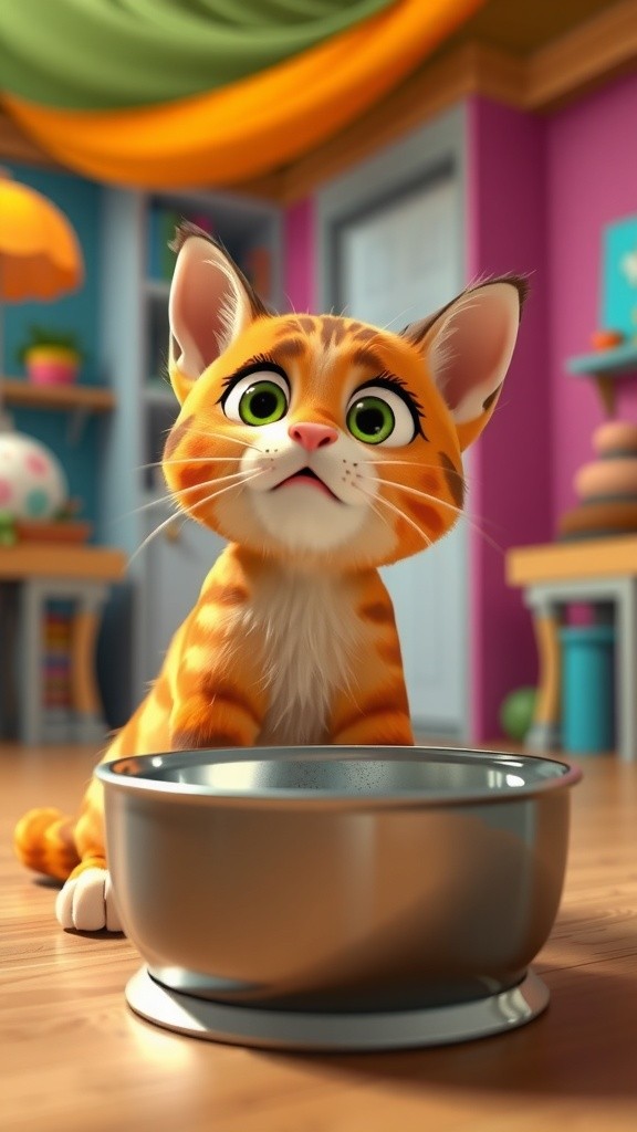 Dramatic Cat's Culinary Quest: A Hilarious Hungry Adventure!