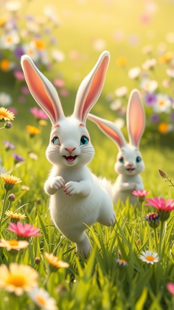 Bunny Adventures: Friendship in the Garden!