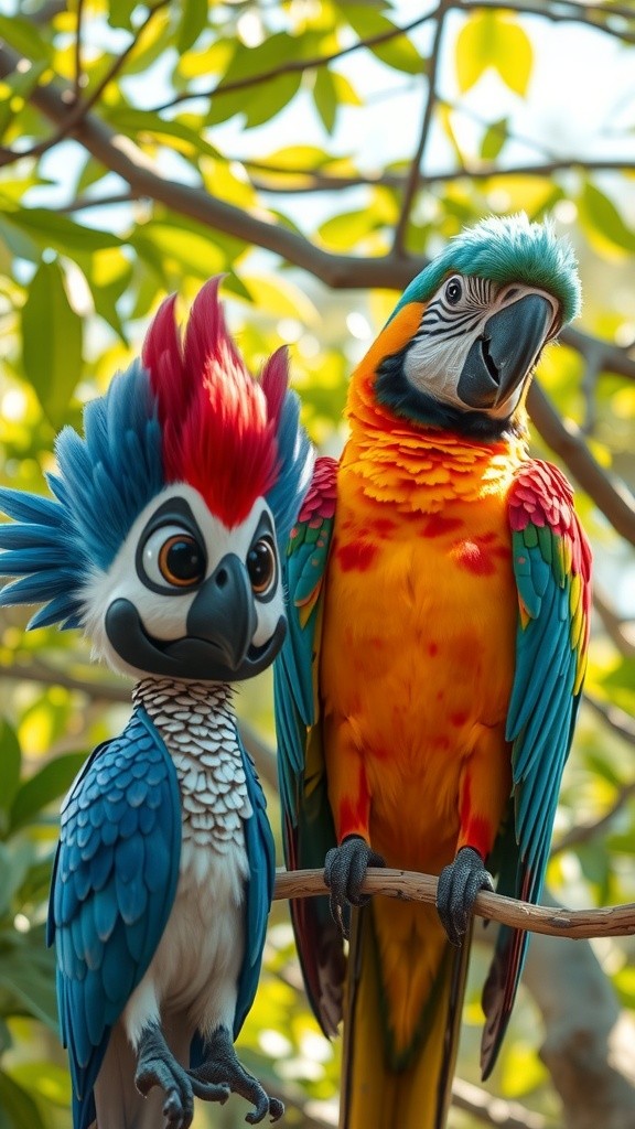 तोता और कबूतर की दोस्ती