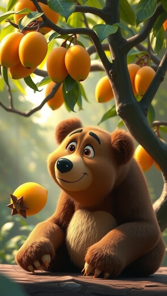 भालू की मदद: समझदार हाथी गोलू की कहानी