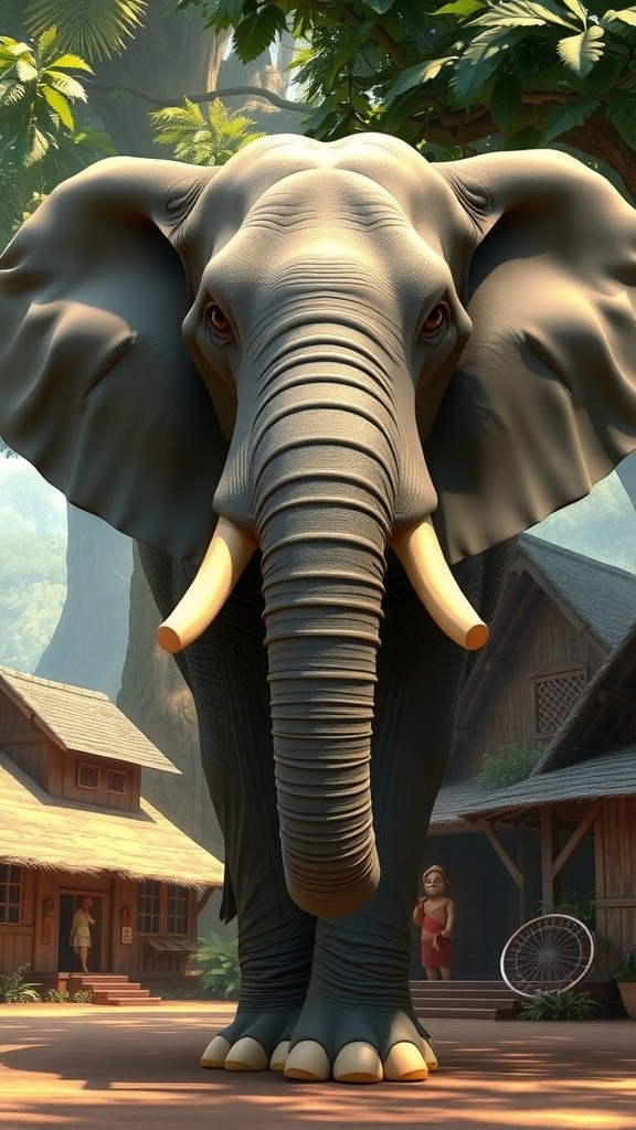 The Elephant and the Loyal Dog: A Village Hero Story