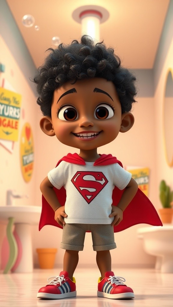 Superhero of Brushing: A Colorful Adventure in Tooth Care!