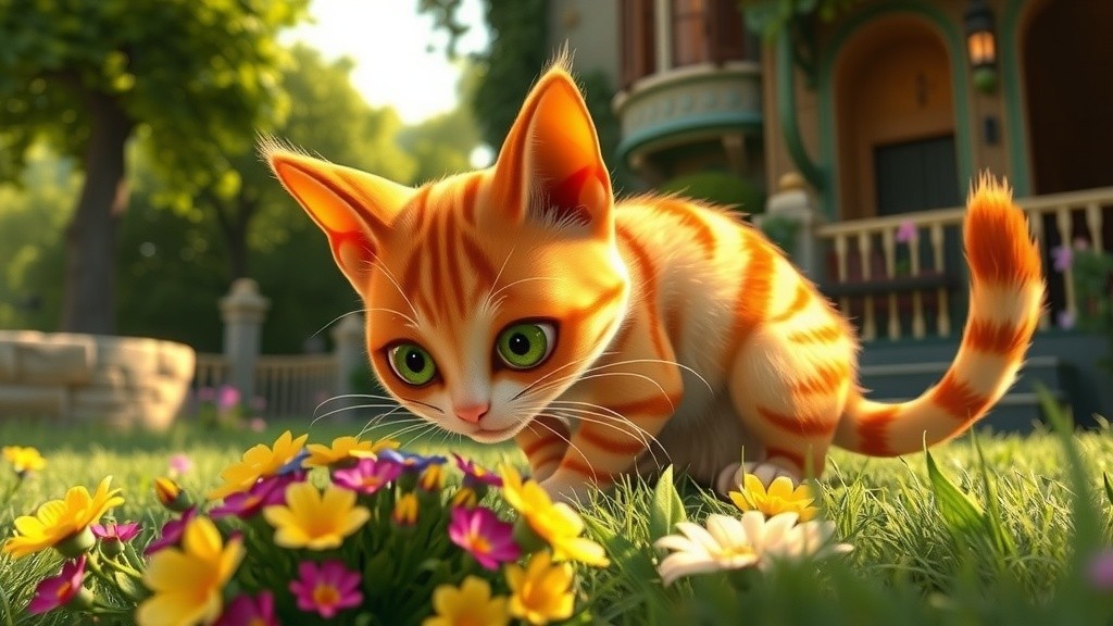 Feline Friends: The Stray Cat's New Home