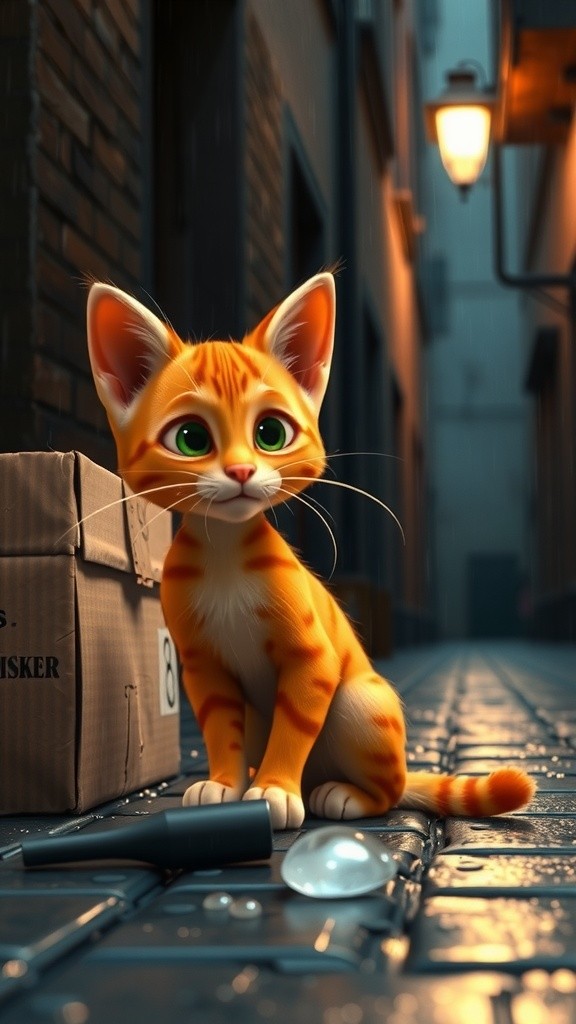 لقاء القلوب: إنقاذ القطة والفتاة