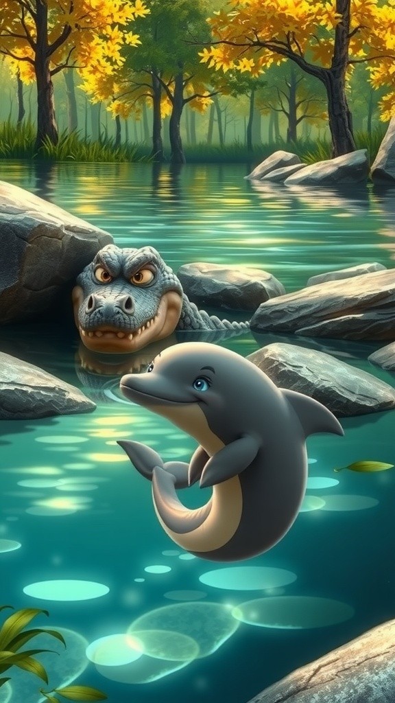 चालाकी बनाम समझदारी: मछली और मगरमच्छ की कहानी