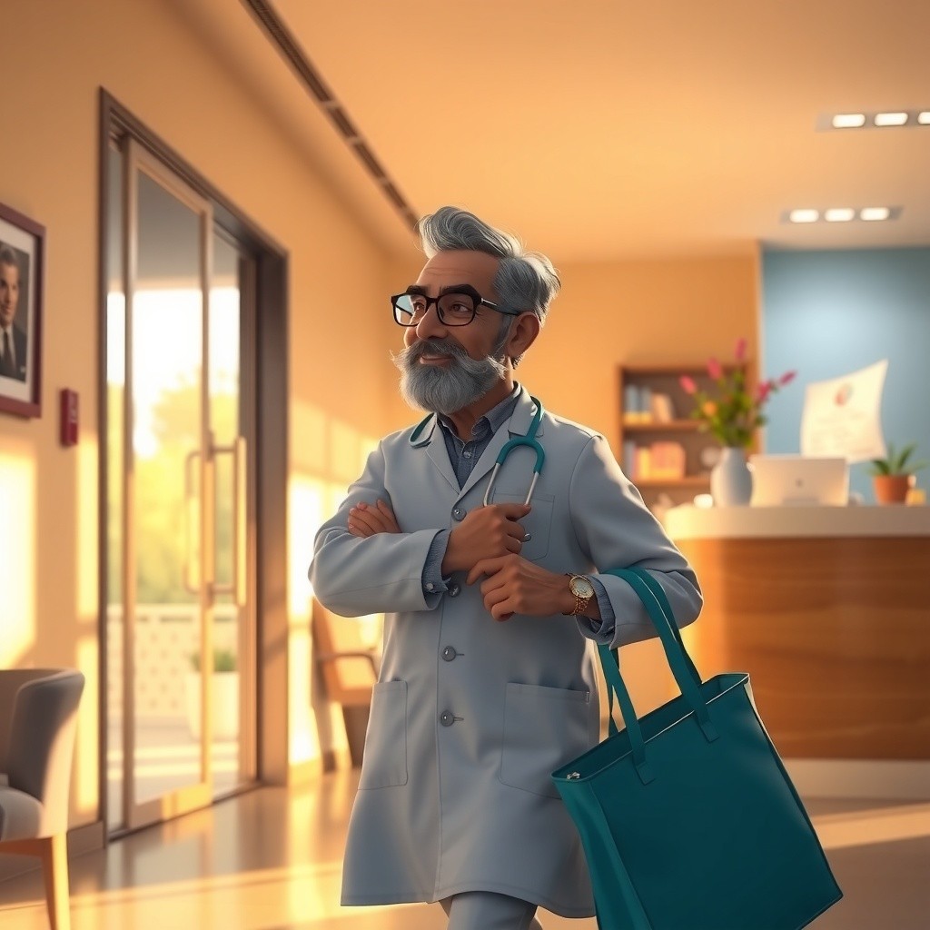 डॉ. बलवीर और तेजा की सुबह की भागदौड़