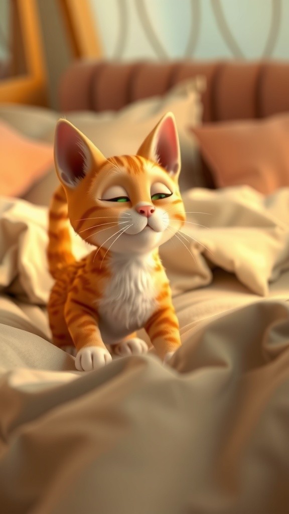 A Playful Morning With a Curious Cat