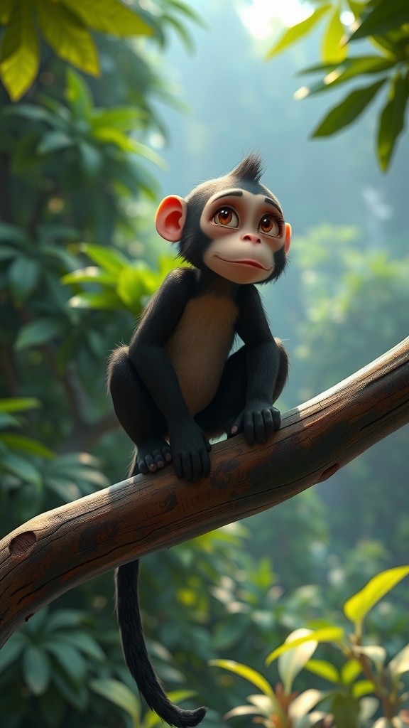 शरारती बंदर और खिलौना केला