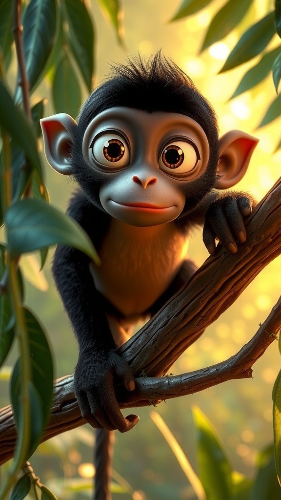 Monkey's Misadventure: Anaconda's Feast in a Jingle!