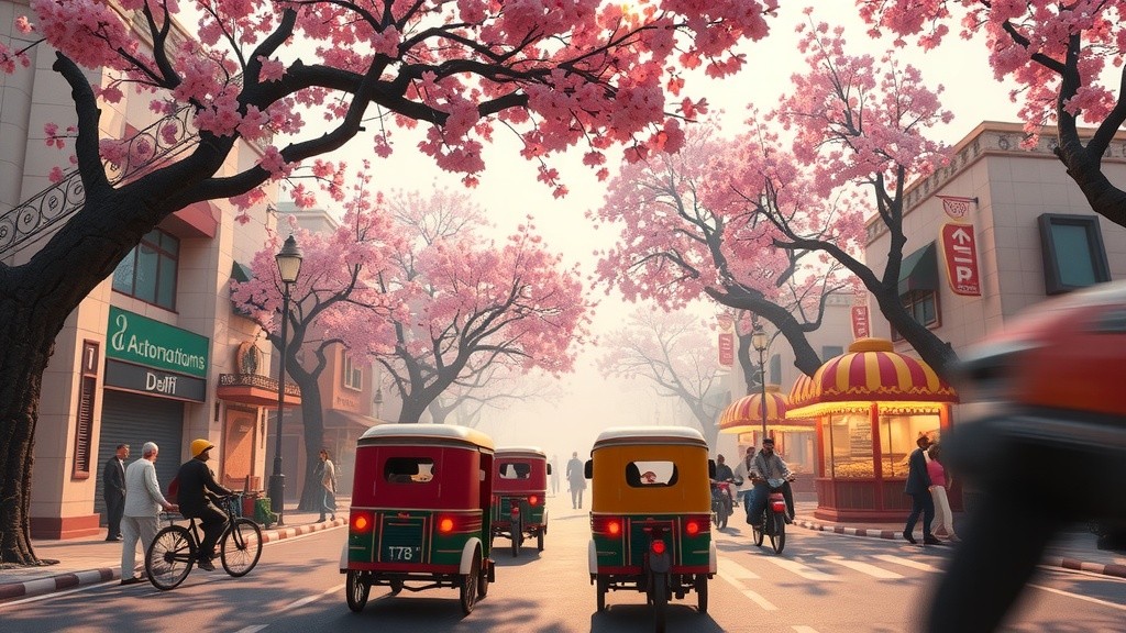 Milk Cows and Monkeys in Delhi Streets