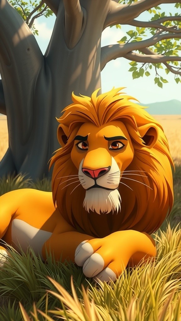 Lion Loses Food to Fox (copy) (copy)