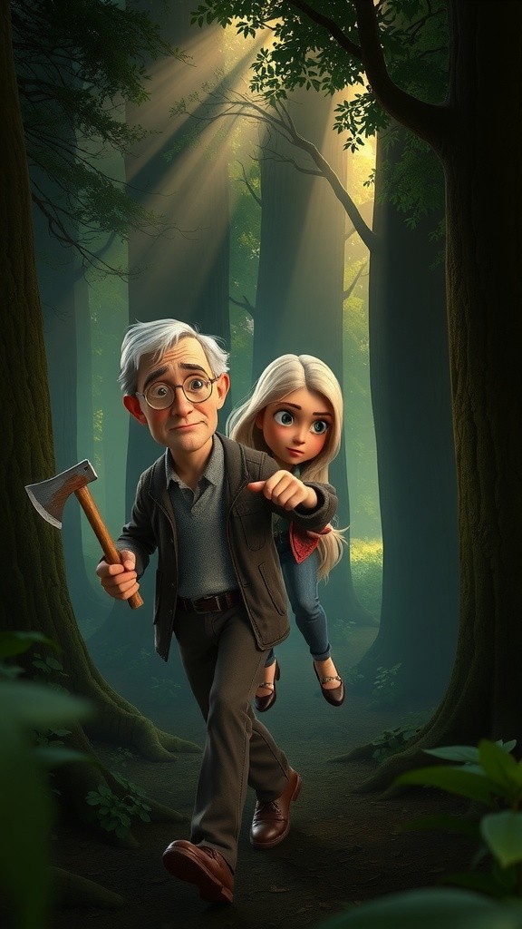 Snow White's Escape from the Queen