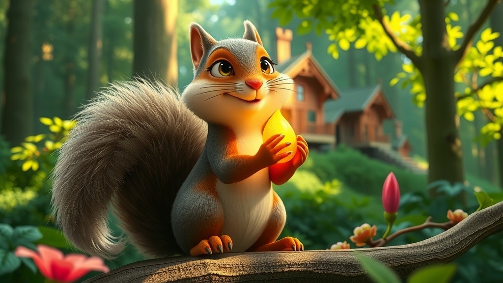 चिंकी गिलहरी और जादुई बीज: बाँटने की सीख