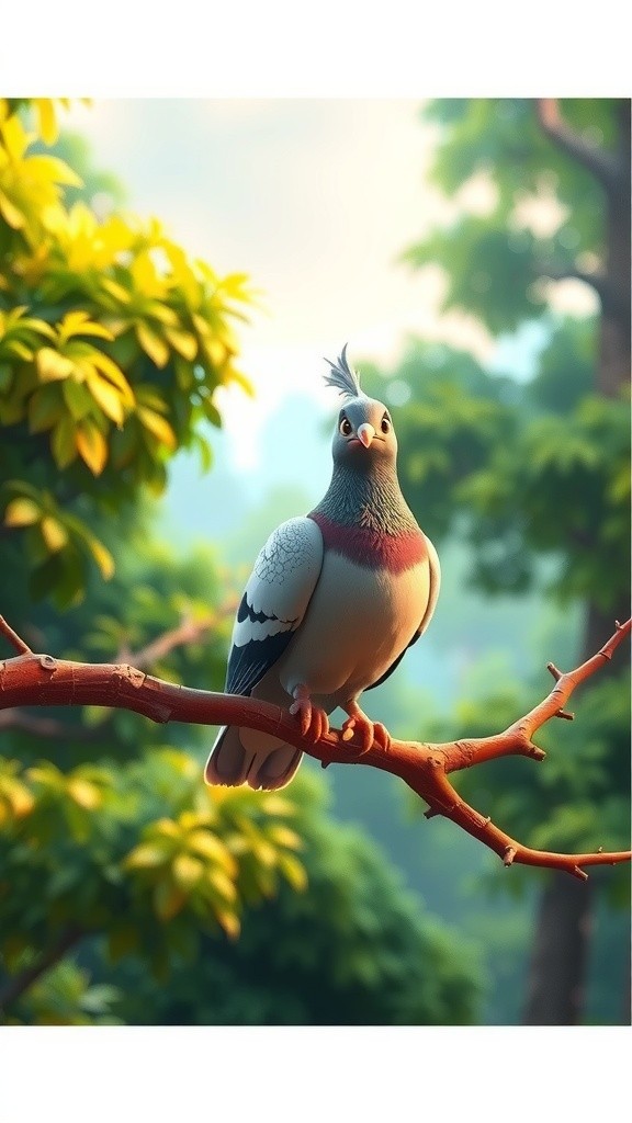 समझदार कबूतर और उसका जाल