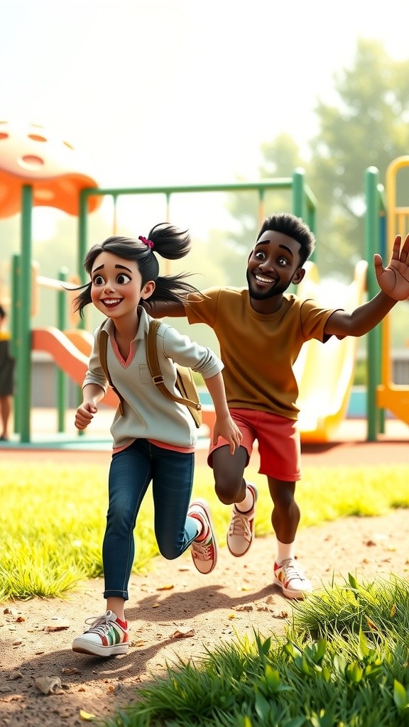 Joyful Play on the Merry-Go-Round