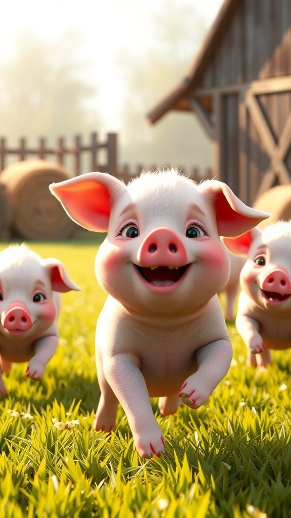 The Three Piglets: Dip, Tip, and Pip's Adventure