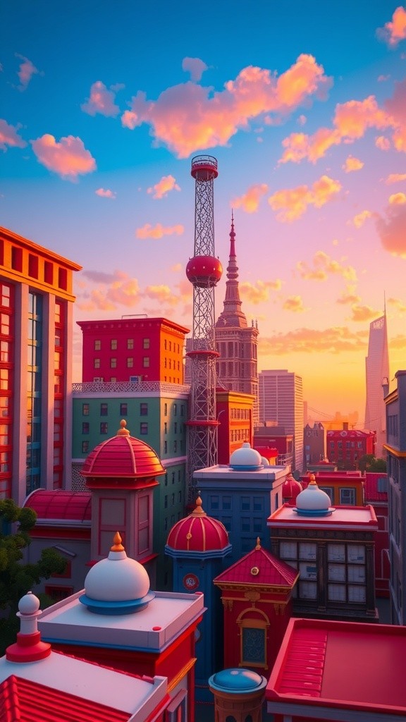 Colorful Journeys: A 3D Cartoon Adventure