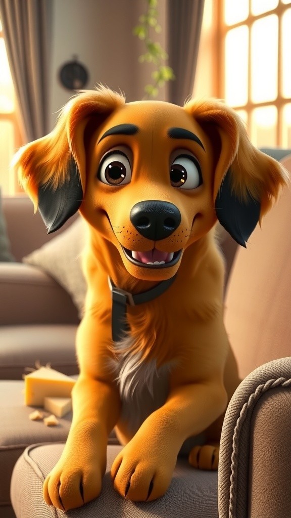 Dog's Playful Support