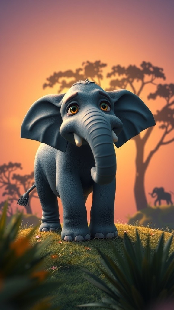 भोला हाथी और उसके नन्हे दोस्त