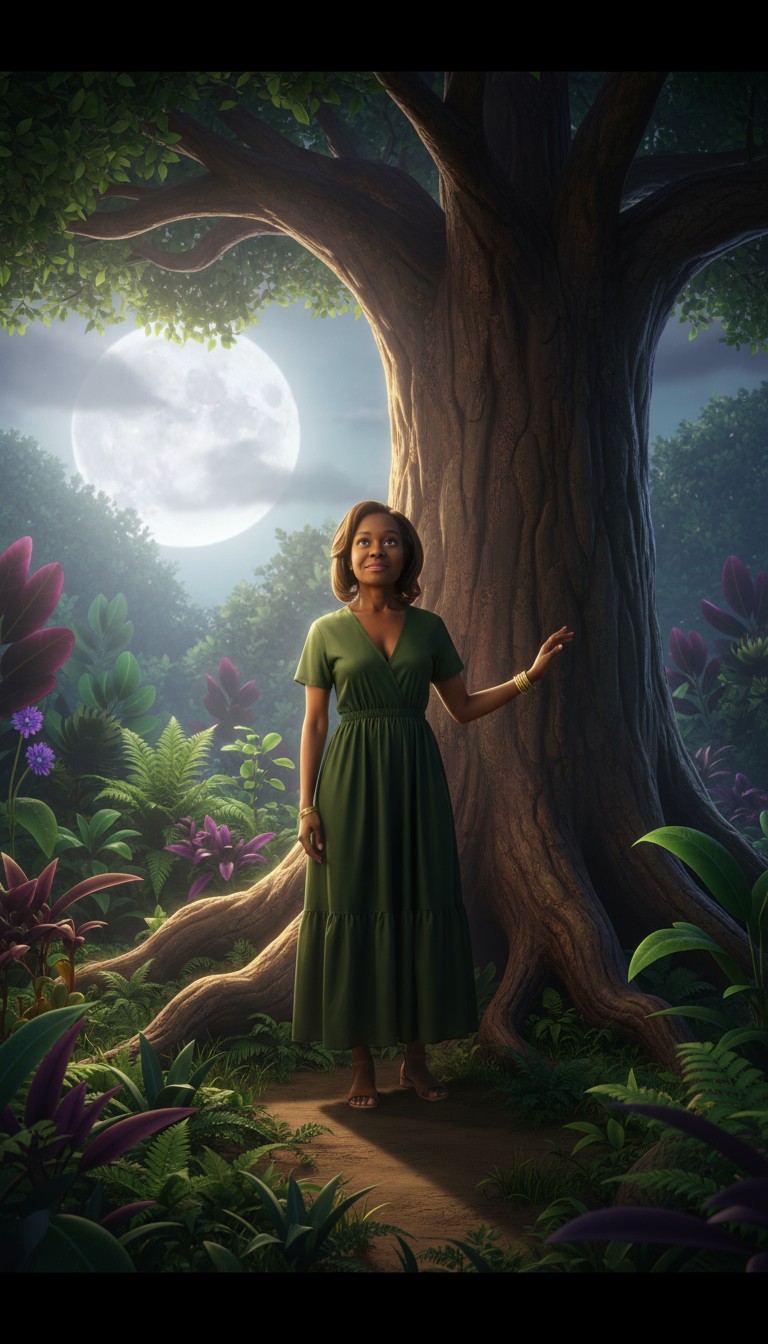 Enchanting Jungle Stroll with Black Panthers at Night