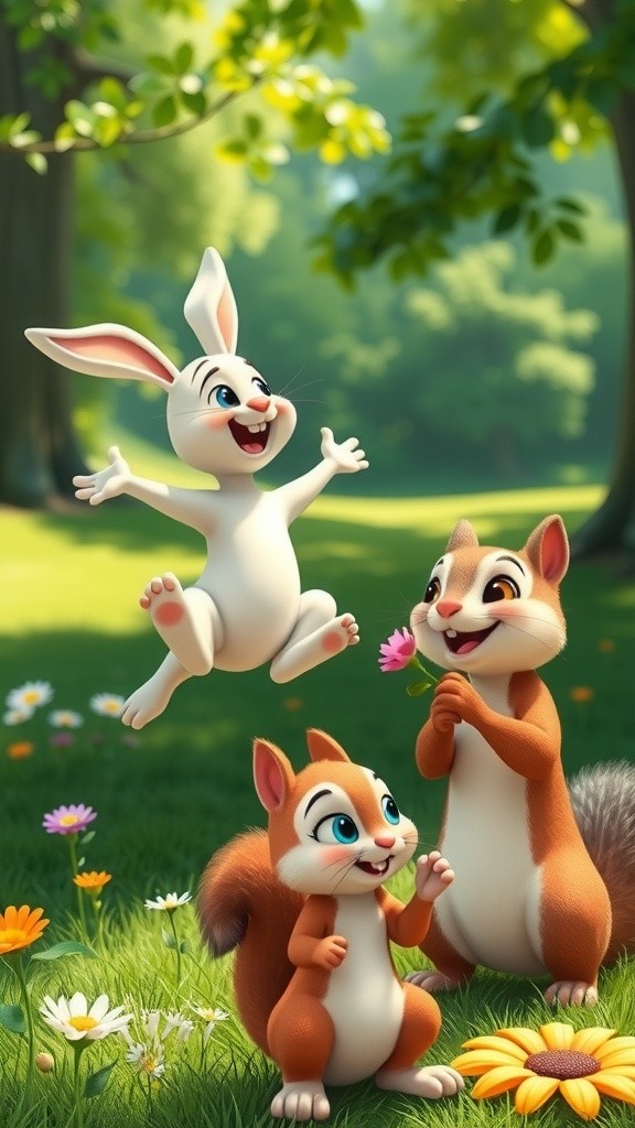 Keceriaan Hewan di Taman Hutan!