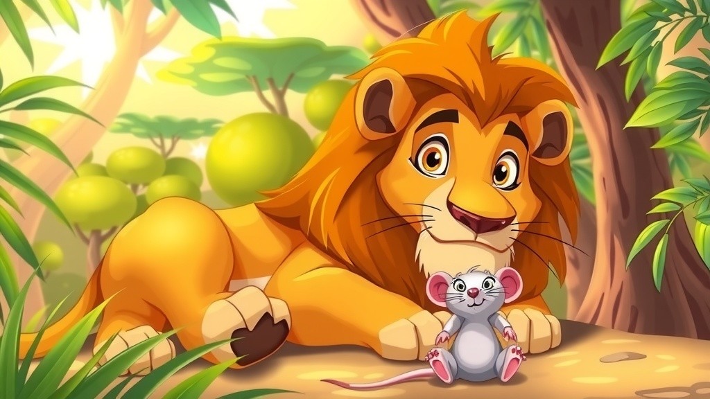 शेर और चूहे की मित्रता