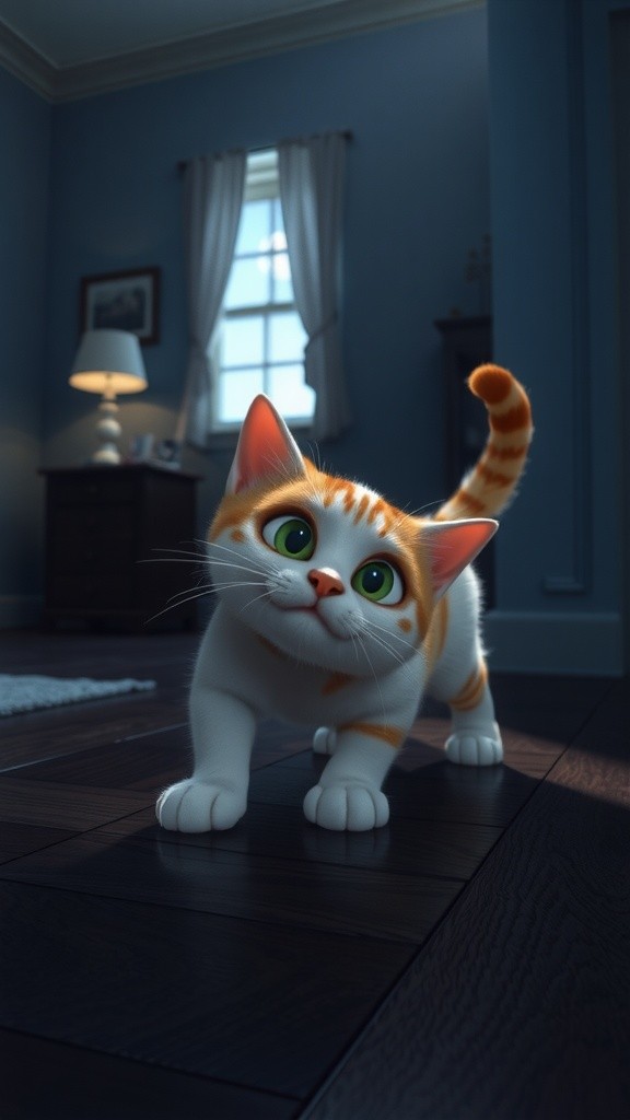 WHITE CAT GETS SAD WHEN OWNER SLEEPS WITH BLACK CAT