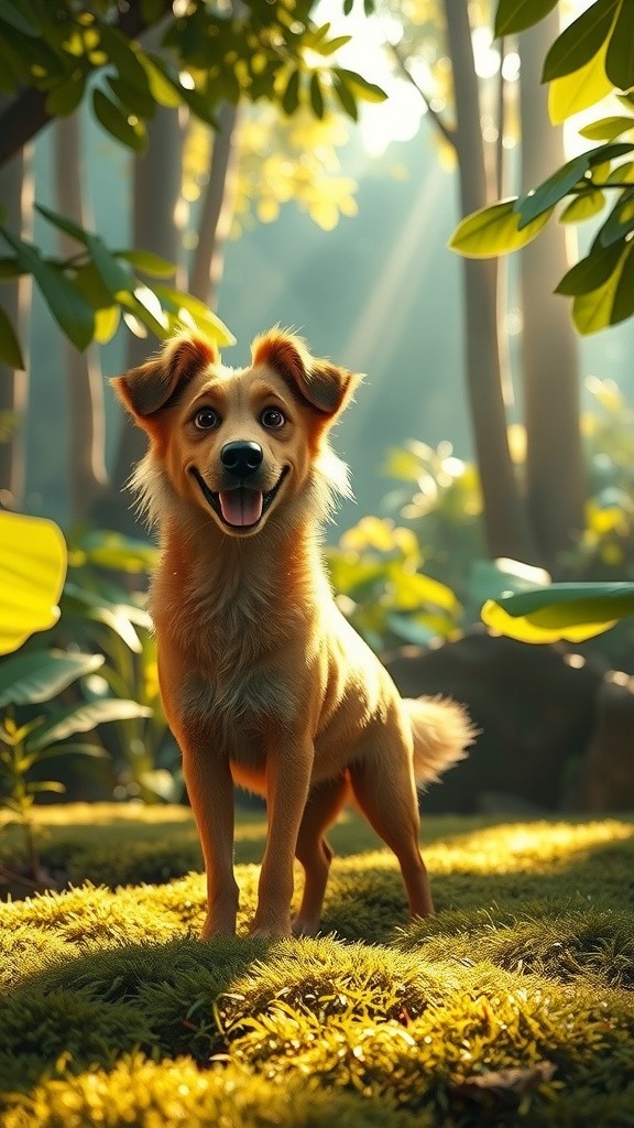 Pip the Dog Bluffs a Lion