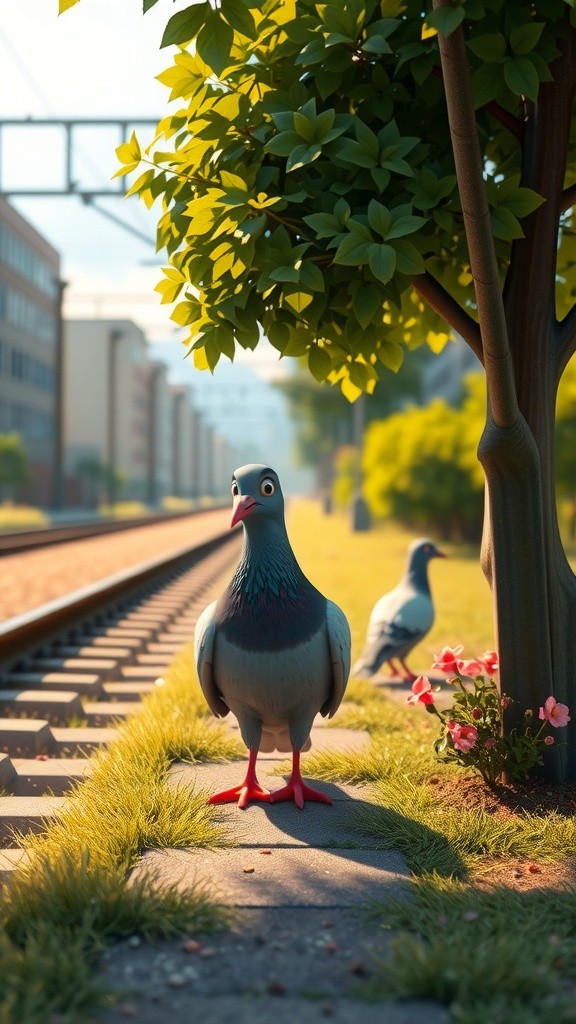 कबूतर और भालू की दोस्ती