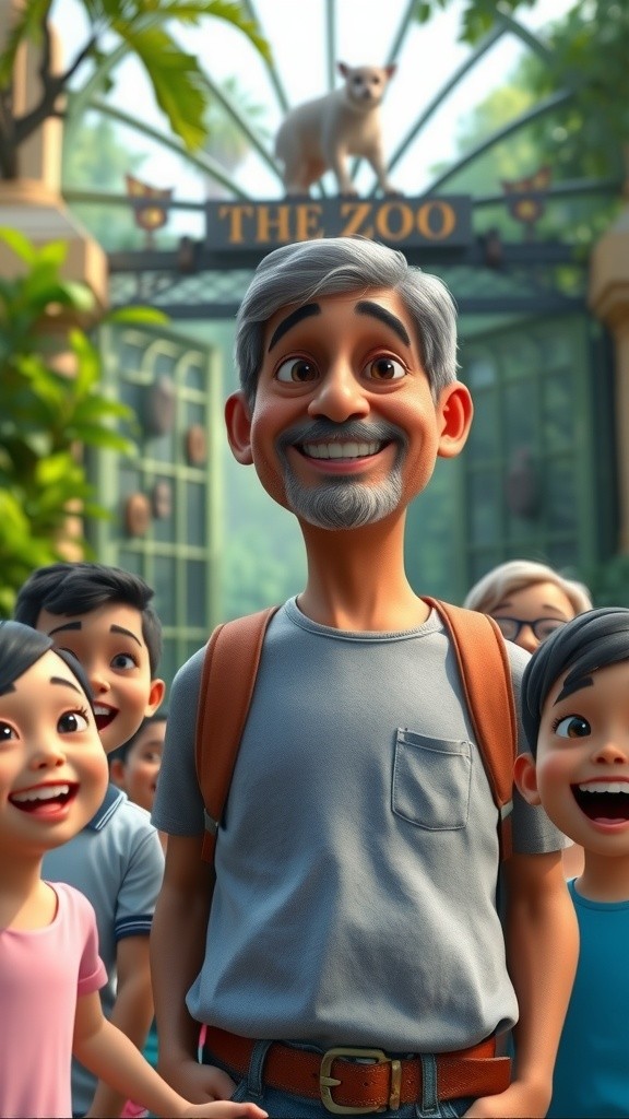 چڑیا گھر کے جانوروں کی کہانی بچوں کے لیے