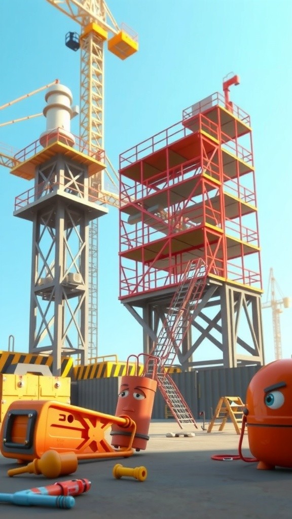 Pertarungan Kekuatan Kuli Bangunan