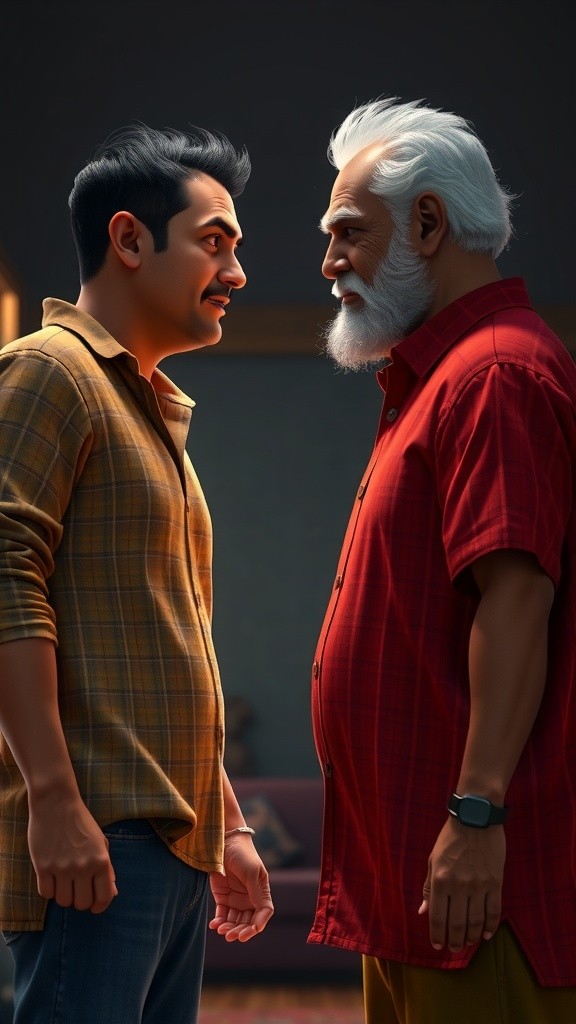 Clash of Emotions: A Confrontation Between Friends