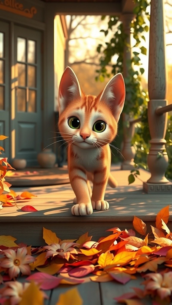 The Old Lady and the Stray Cat's Kittens