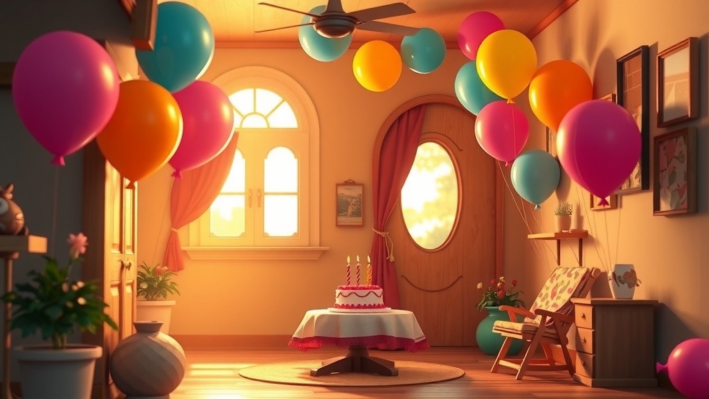 Anniversaire d'un chat roux et sa souris amie