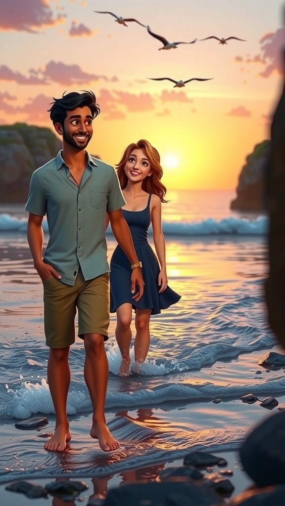 Whispers of Love at Sunset