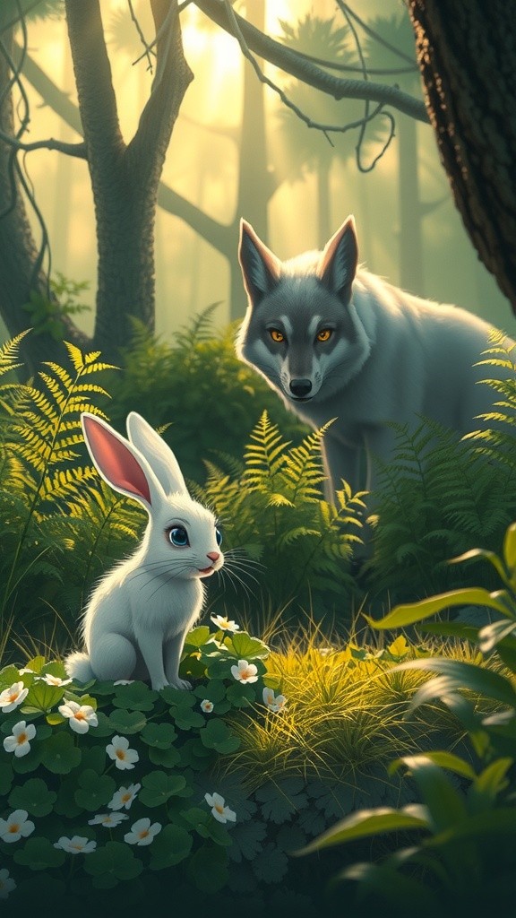 Naluri Bertahan Hidup: Pertarungan Kelinci dan Serigala