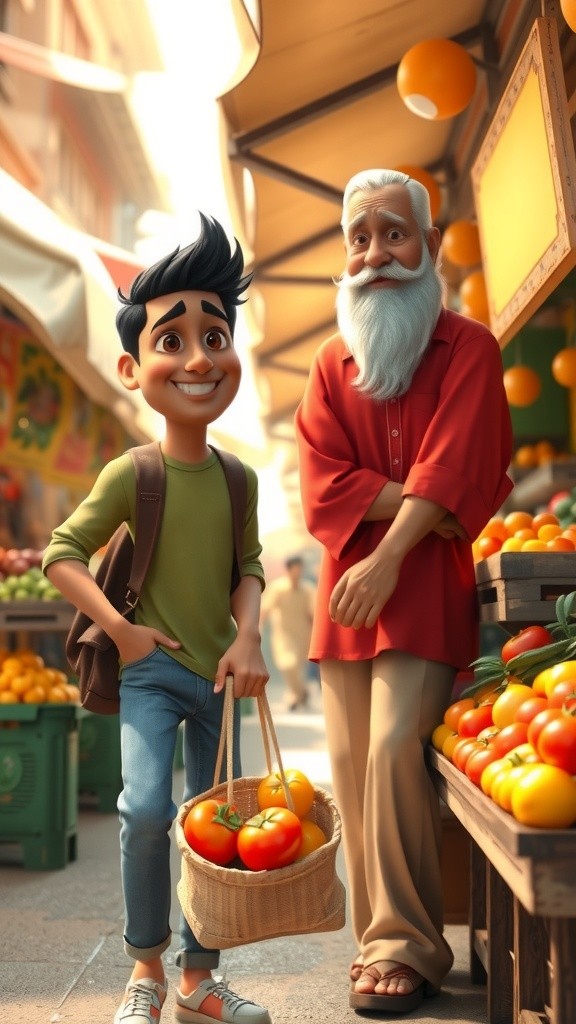 Raju and the Magic Samosa Adventure