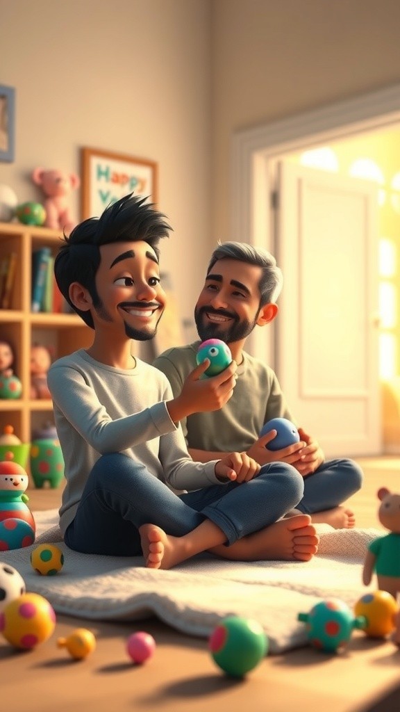 دو ننھے دوستوں کی مسکراہٹیں