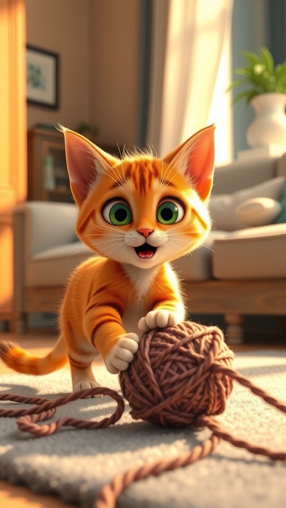 The Adventures of Whiskers: The Striped Orange Tabby